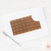 チョコレートバー恋しく思の口シール 長方形シール (封筒)