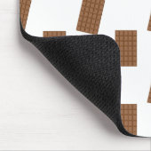 チョコレートバー白い背景 マウスパッド (コーナー)