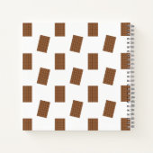 チョコレートバー白背景日誌 ノートブック (裏面)