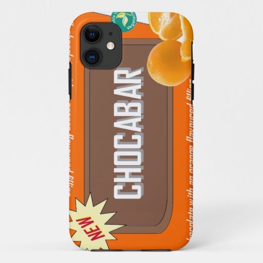チョコレートバー(オレンジ) Case-Mate iPhoneケース (裏面)