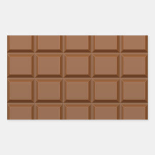 「チョコレートバー」スタンプ 長方形シール