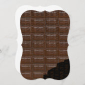 チョコレートバー 招待状 (正面/裏面)