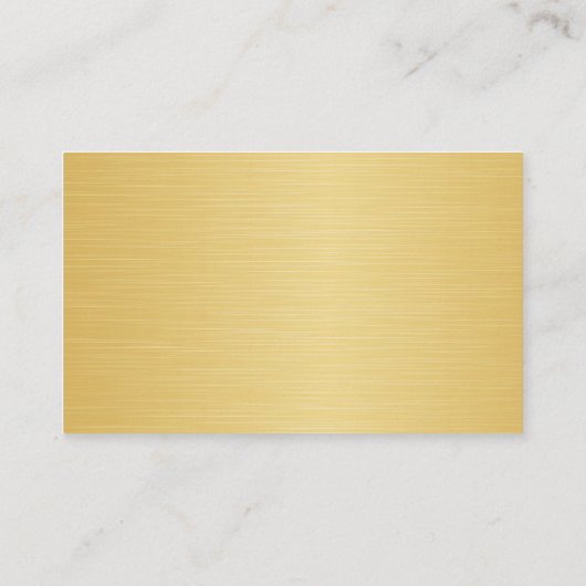 チョコレートバー(金ゴールド枠付き) 名刺 (裏面)