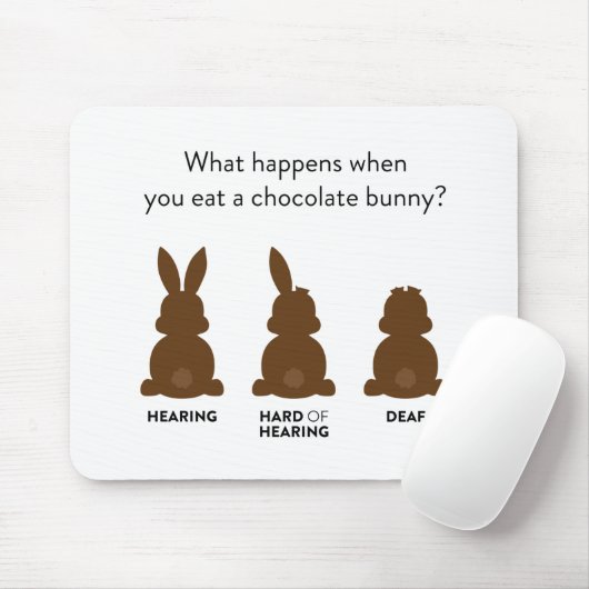 チョコレートバ食べニーの時は? マウスパッド (マウス)