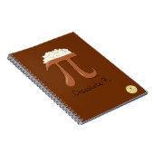 チョコレートパイかわいい数学パイ日ノート ノートブック (右側)