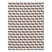 チョコレートパイホイップクリームスライスデザートベーキング テーブルクロス (正面)