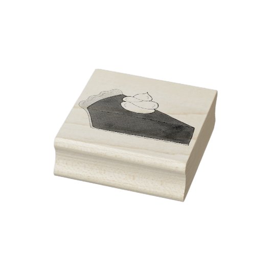 チョコレートパイホイップクリームスライスデザートベーキング ラバースタンプ (スタンプ)