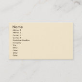 チョコレートパインパーソナライズされたアップルとピンクのハート 名刺 (裏面)