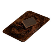 チョコレートパウダー入りチョコレート四角 マグネット (左側)