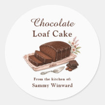 チョコレートパウンドケーキギフト用ラベル