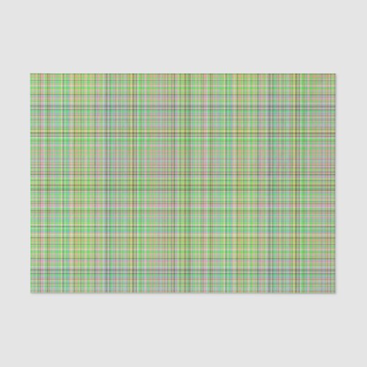 チョコレートパステルズプレイド17ティッシュラップ紙 薄葉紙 (正面)