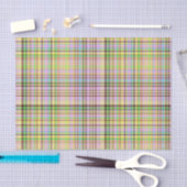 チョコレートパステルズプレイド19ティッシュラップ紙 薄葉紙 (クラフト)