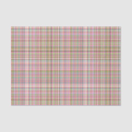 チョコレートパステルズプレイド26ティッシュラップ紙 薄葉紙 (正面)