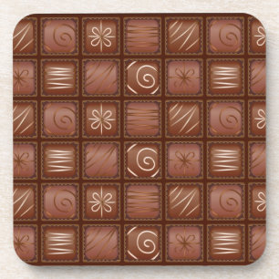 チョコレートパターン コースター