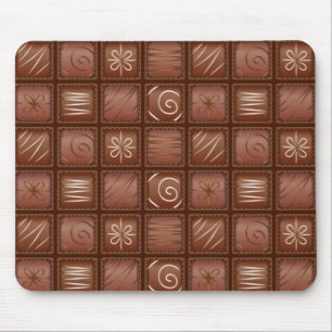 チョコレートパターン マウスパッド