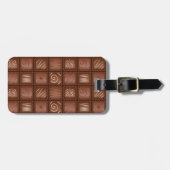 チョコレートパターン ラゲッジタグ (正面横)
