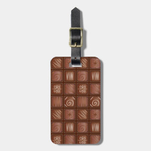 チョコレートパターン ラゲッジタグ