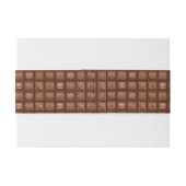 チョコレートパターン 招待状ベリーバンド (裏面例)
