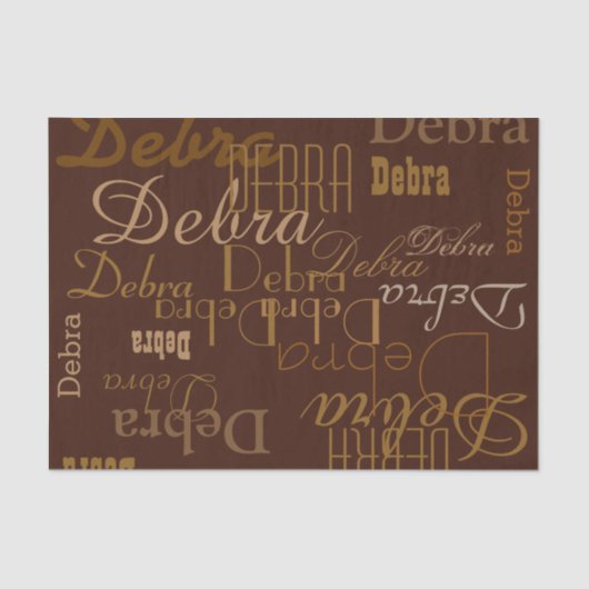 チョコレートパターン 薄葉紙 (正面)