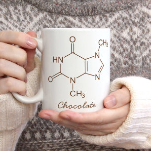 チョコレートパーソナライズされた分子 コーヒーマグカップ