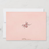 チョコレートパーティーのブライダルシャワーの招待状 招待状 (裏面)