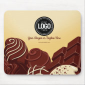 チョコレートビジネスモダンマウスパッドのパーソナライズ マウスパッド (正面)