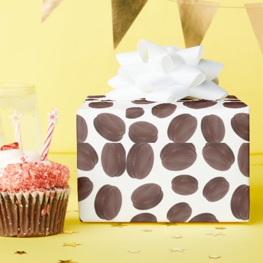 チョコレートビスケットパターン ラッピングペーパー (誕生日パーティー)