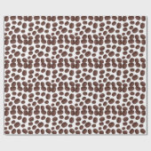 チョコレートビスケットパターン ラッピングペーパー (フラット)