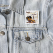 チョコレートビットおよびアーモンドのクローズアップの写真 缶バッジ (インサイチュ)