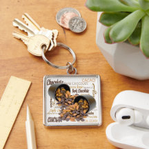 チョコレートビットとアーモンドのクローズアップ写真