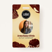 チョコレートビモダンジネスバッジのカスタマイズ バッジ (正面)