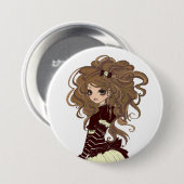 チョコレートピン 缶バッジ (正面&裏面)