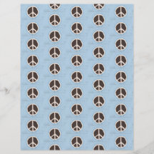 チョコレートピースサインパイズパターンスクラップブック紙