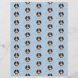 チョコレートピースサインパイズパターンスクラップブック紙