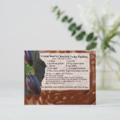 チョコレートファッジプリンレシピ葉書 ポストカード (スタンド正面)