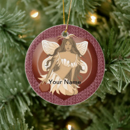 チョコレートフェアリーカスタムオーナメント セラミックオーナメント