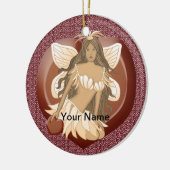 チョコレートフェアリーカスタムオーナメント セラミックオーナメント (左)