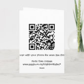 チョコレートフェニックス誕生日カード カード (裏面)