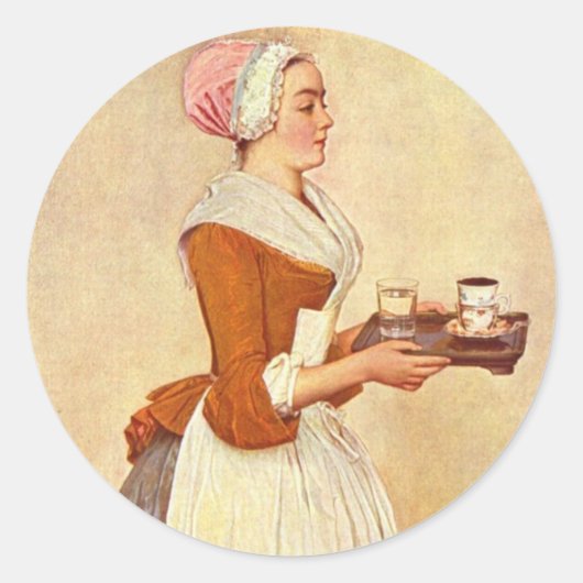 チョコレートフォンデディナーパーティー ラウンドシール (正面)