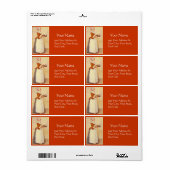 チョコレートフォンデディナーパーティー ラベル (フルシート)