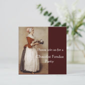 チョコレートフォンデディナーパーティー 招待状 (スタンド正面)