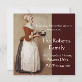 チョコレートフォンデディナーパーティー 招待状 (裏面)