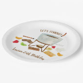 チョコレートフォンデュパーティー ペーパープレート (アングル)