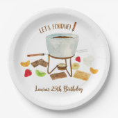 チョコレートフォンデュパーティー ペーパープレート (正面)