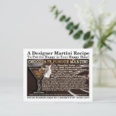 チョコレートフォンデュMartiniレシピ葉書 ポストカード (スタンド正面)