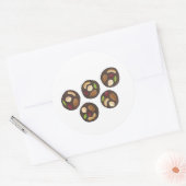 チョコレートフランスのチョコレティエチョコホリック ラウンドシール (封筒)