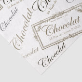 チョコレートフランスのヴィンテージコラージュ分離 薄葉紙 (詳細)