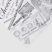 チョコレートフランスのヴィンテージ広告コラージュ 薄葉紙 (詳細)