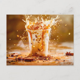 チョコレートフレークとコーヒースプラッシュ シーズンポストカード