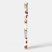 チョコレートフレーバーパターン(の模様が)あるスイーツfor choc love Case-Mate iPhoneケース (裏面 / 右)